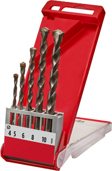 Masonry drill set TCT, 5 and 8 pcs.