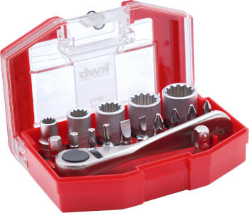 Bit and Socket Box, 17 pcs.