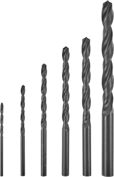 HSS-R Drill Bit Cassette, Black-Oxide Finish, 6 pcs., Ø 2-8 mm