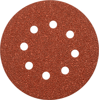 Quick-Stick Aluminium Oxide Sanding Discs for Wood and Metal, Perforated, 5 pcs., Ø 125 mm, Grit 40