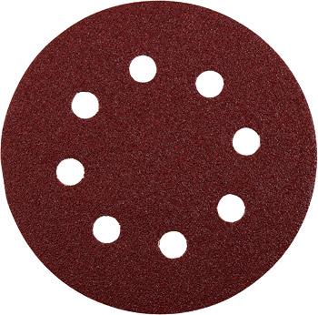 Quick-Stick Aluminium Oxide Sanding Discs for Wood and Metal, Perforated, 5 pcs., Ø 125 mm, Grit 60