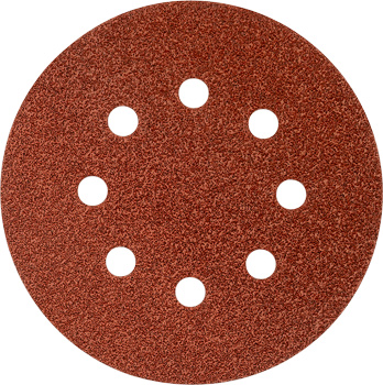 Quick-Stick Aluminium Oxide Sanding Discs for Wood and Metal, Perforated, 5 pcs., Ø 125 mm, Grit 80