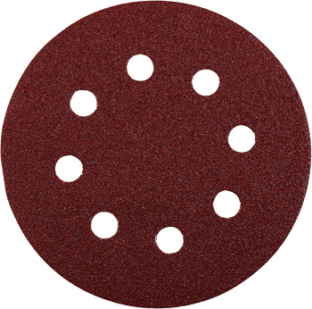 Quick-Stick Aluminium Oxide Sanding Discs for Wood and Metal, Perforated, 5 pcs., Ø 125 mm, Grit 120