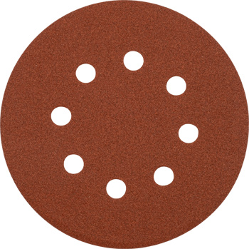 Quick-Stick Aluminium Oxide Sanding Discs for Wood and Metal, Perforated, 5 pcs., Ø 125 mm, Grit 180