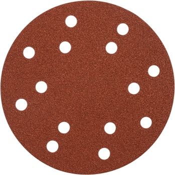 Quick-Stick Aluminium Oxide Sanding Discs for Wood and Metal, Perforated, 5 pcs., Ø 150 mm, Grit 120