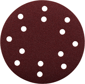 Quick-Stick Aluminium Oxide Sanding Discs for Wood and Metal, Perforated, 5 pcs., Ø 150 mm, Grit 180