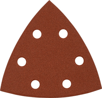 Quick-Stick Aluminium Oxide Sanding Triangles for Wood and Metal, Perforated, 5 pcs., 93 mm, Grit 240