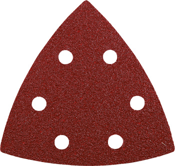 Quick-Stick Aluminium Oxide Sanding Triangles for Wood and Metal, Perforated, 20 pcs., 93 mm, Grit 40