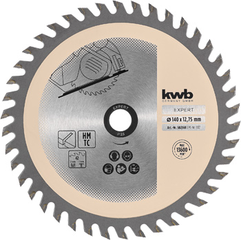 Precision Circular Saw Blade for Hand Saws, T 42, Ø 140 x 12.75 mm