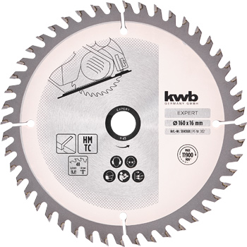 Precision Circular Saw Blade for Hand Saws, T48, Ø 160 x 16 mm