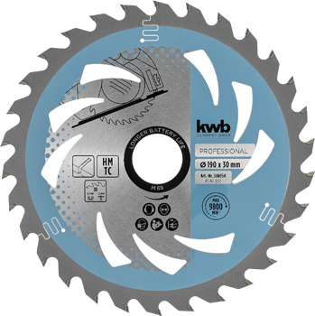 Thin-Cut Circular Saw Blade, TCT, T30, Ø 190 x 30 mm