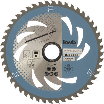 Thin-Cut Circular Saw Blade, TCT, T 48, Ø 210 x 30 mm