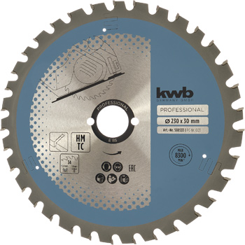 TCT Circular Saw Blade Multicut, Ø 230 x 30 mm 