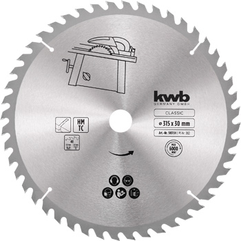 Chipboard Circular Saw Blades, Ø 130 - 350 mm