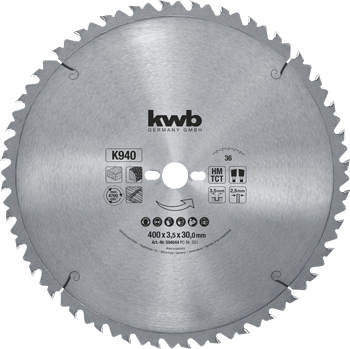 TCT Circular Saw Blade for Timber, Ø 400 x 30 mm