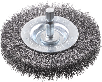 kwb wheel brushes, double-thick, crimped HSS wire, for use with drills and cordless screwdrivers