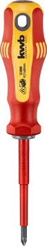 VDE insulated screwdriver, PZ1, 80 mm