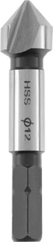 HSS Countersink, 1/4" Hexagon Shank, Ø 12 mm 