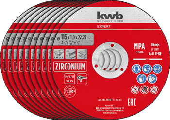 Expert Inox Fibre Cutting Disc Set for Metal, Straight