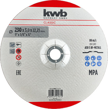 Classic Fibre Cutting Disc for Metal, Offset, Ø 230 x 3 mm