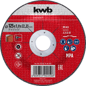 Expert Cutting Disc for Stone, Offset, Ø 125 x 3 mm