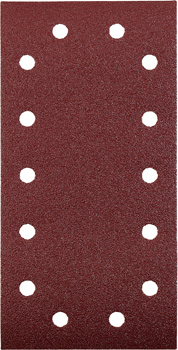 Quick-Stick Aluminium Oxide Abrasive Strip for Wood and Metal, Perforated, 5 pcs., 115 x 230 mm, Grit 120