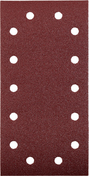 Quick-Stick Aluminium Oxide Abrasive Strip for Wood and Metal, Perforated, 5 pcs., 115 x 230 mm, G 180