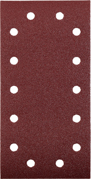 Quick-Stick Aluminium Oxide Abrasive Strip for Wood and Metal, Perforated, 5 pcs., 115 x 230 mm, G 240