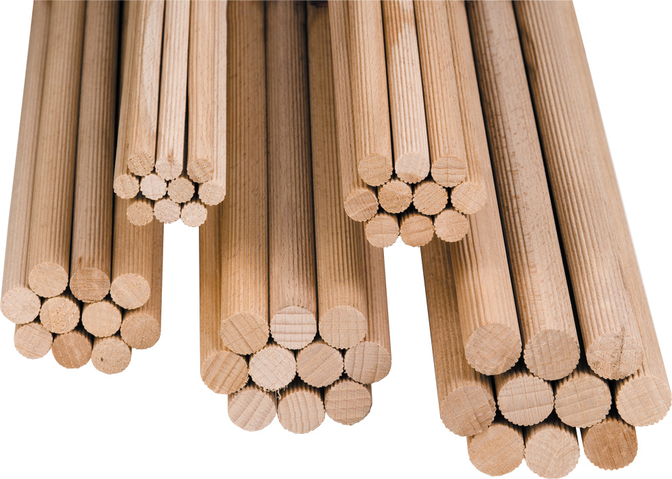 Espigas corrugadas de madera, Espigas de madera, Uniones de madera, Productos